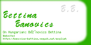 bettina banovics business card